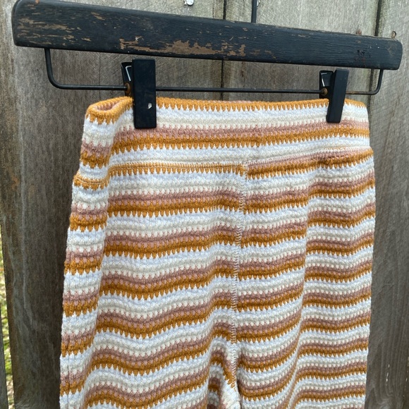 Rip Curl Stripe Knit Wide Leg Pants | Size Small - Picture 3 of 5